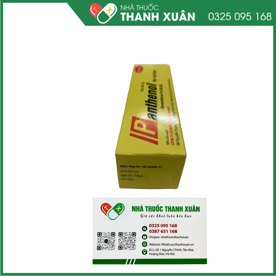 Kem bôi da Panthenol Medipharco điều trị các tổn thương trên da, bỏng